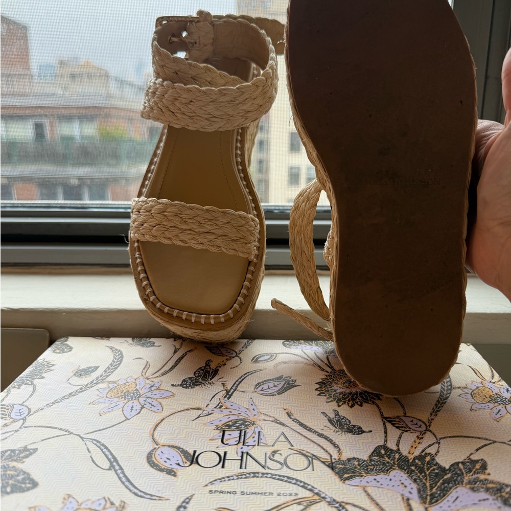 Ulla Johnson Raffia Platform Espadrille - image 5